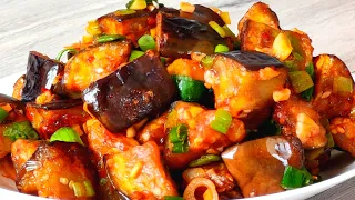 Best ever stir fried Eggplant🍆🧄| Easy Chinese Eggplant Recipe with Garlic Sauce | Garlic Brinjal