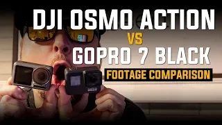 DJI Osmo Action vs. GoPro 7 Black FOOTAGE COMPARISON!