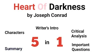 Heart of Darkness by Joseph Conrad in Hindi Summary Explanation and full Analysis