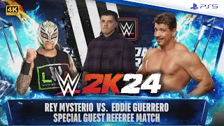 Eddie Guerrero VS Rey Mysterio  - WWE 2K24 PS5 Gameplay