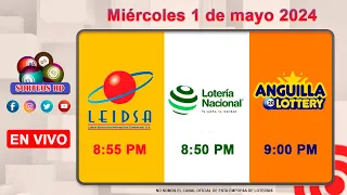 Lotería Nacional LEIDSA y Anguilla Lottery en Vivo 📺│Miércoles 01 de mayo 2024- 8:55 PM