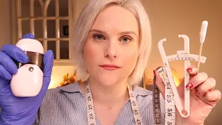 A Detailed ASMR Skin & Face Exam: Sensitivity Test, Muscle Check & Face Measuring