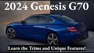 2024 Genesis G70: Trims, Key Features, and More!