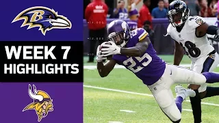 Ravens vs. Vikings | NFL Week 7 Game Highlights