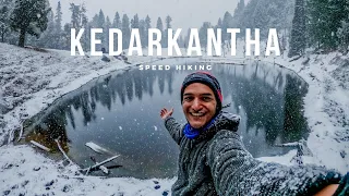 Kedarkantha Speed hike - best winter trek in India