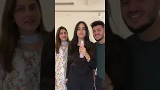 Shahveer Jafry wife Ayeshabeig &Momina Sundas Funny video #shahveerjafry #ayeshabeig #trending