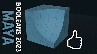 Maya2023: New Booleans Tool