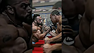 When a steroid met a natural 🥶🔥 #larrywheels #akimbo #armwrestling #viral #shorts