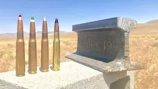 50 CAL VS TRAIN TRACK RAIL