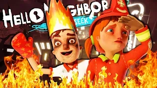 EVERYTHING IS ON FIRE! 🔥 (Hide & Seek Stage 3) | Hello Neighbor Hide and Seek