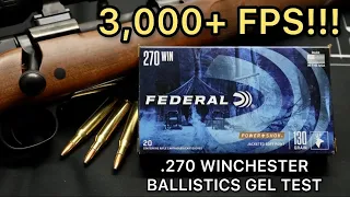 WARP SPEED!! 270 Winchester Federal PowerShok 130gr Ammo Test