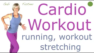 💜45 min. Cardio Workout | Homerunning, moves und stretch | ohne Geräte