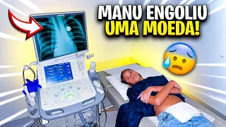 A MANU MAIA ENGOLIU UMA MOEDA E FOI PARAR NO HOSPITAL