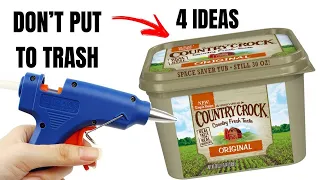 4 ideas to recycle plastic container/diy craft