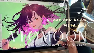 🎨Procreate drawing Comic coloring/ Listen to music and draw together🎵