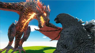 MEGA LAVA DRAGON VS ALL MODS - ARBS MODS - Animal Revolt Battle Simulator