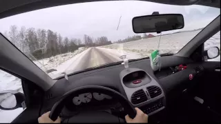 FWD drift/rally Peugeot 206 1.6 POV