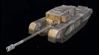 World of Tanks Blitz - Churchill Gun Carrier [gameplay]