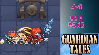 Guardian Tales 5-7 How to get Complete 3 star with last boss and the gong!!!