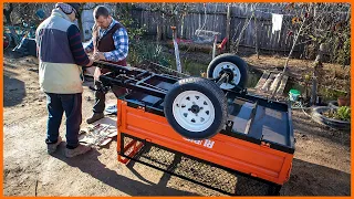 Unboxing, assembly and testing of the RURIS 750S tipper trailer.