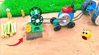 Diy tractor mini sugarcane juice machine science project || @miniprojecttoy keepvilla