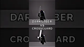Saber showdown Darksaber vs Crossguard #sabershowdown #roblox #vs #BloxDonut