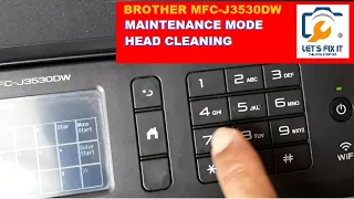 Brother MFC-J3530DW Maintenance Mode Head cleaning