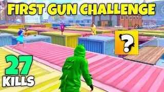 FIRST GUN ONLY Challenge in PUBG Mobile ERANGEL 2.0 - MRX