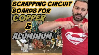 Scrapping circuit boards for copper and aluminum. Should you leave these items on the board? NO!!