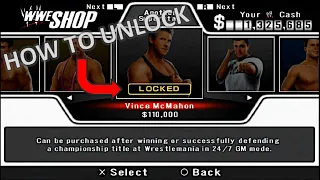 How to unlock Vince McMahon | SVR 08 (PSP)