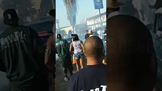 lowriders on Crenshaw blvd telling takeover scene to respect their cars and cruise 7yrs ago