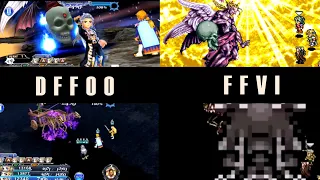 Setzer Animations Comparison | Final Fantasy Opera Omnia & Final Fantasy VI