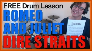 ★ Romeo And Juliet (Dire Straits) ★ FREE Video Drum Lesson | How To Play SONG (Pick Withers)