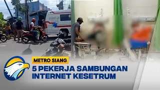 5 Pekerja Sambungan Internet Kesetrum, 1 Tidak Selamat