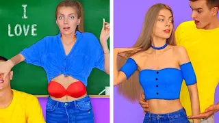 CLOTHES DIY & FASHION HACKS! Girls Clothes Transformation Ideas by Mariana ZD