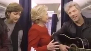 Hillary Clinton Does Mannequin Challenge With Bon Jovi & More