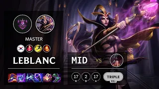 LeBlanc Mid vs Akali - KR Master Patch 10.24