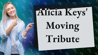 How Did Alicia Keys Pay Tribute with Beethoven's “Moonlight Sonata”?