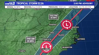 Tracking Elsa: What to expect in North Carolina | Four 2 Five Live