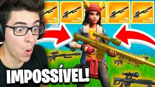 MITEI! VENCI USANDO SOMENTE SNIPER PESADA NO FORTNITE!