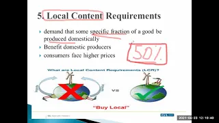 Local content requirement