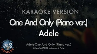 Adele-One And Only (Piano Ver.) (MR/Instrumental) (Karaoke Version)