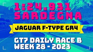 GT7 / Sardegna - Road Track - B / 1:24.931 / Jaguar F-Type Gr.4 / Daily Race B - W28'23