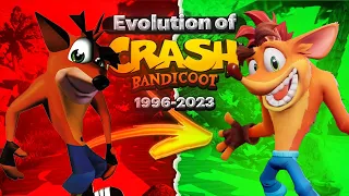 Exploring the Epic Evolution of Crash Bandicoot Games from 1996 to 2023!