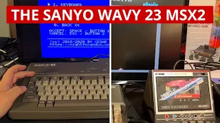 The Japanese Sanyo Wavy 23 MSX2 computer with lots of equipment - Full test and cleanup