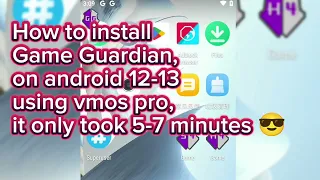 How to install GAME GUARDIAN without Root on Android 13 working 100%