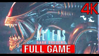 ALIENS DARK DESCENT Full Gameplay Walkthrough - No Commentary 4K (#AliensDarkDescenet Full Game)