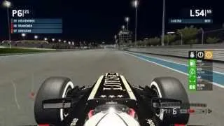 F1 2013 Gameplay - Abu Dhabi Night Lap