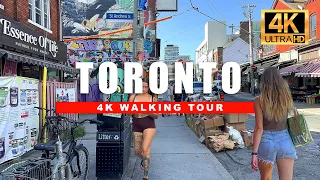 Toronto, Canada Walking Tour - Downtown Dundas St W & Kensington Market [4K Ultra HDR/60fps]