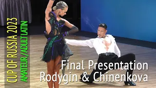 Final Presentation Pasodoble = Aleksandr Rodygin & Aleksandra Chinenkova = Cup Of Russia 2023 Latin